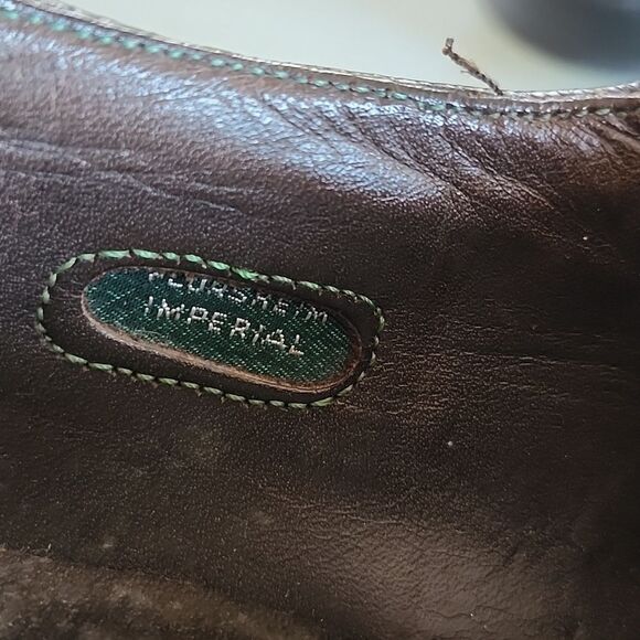 Florsheim Brown Crocodile Pattern Oxfords - Picture 5 of 8